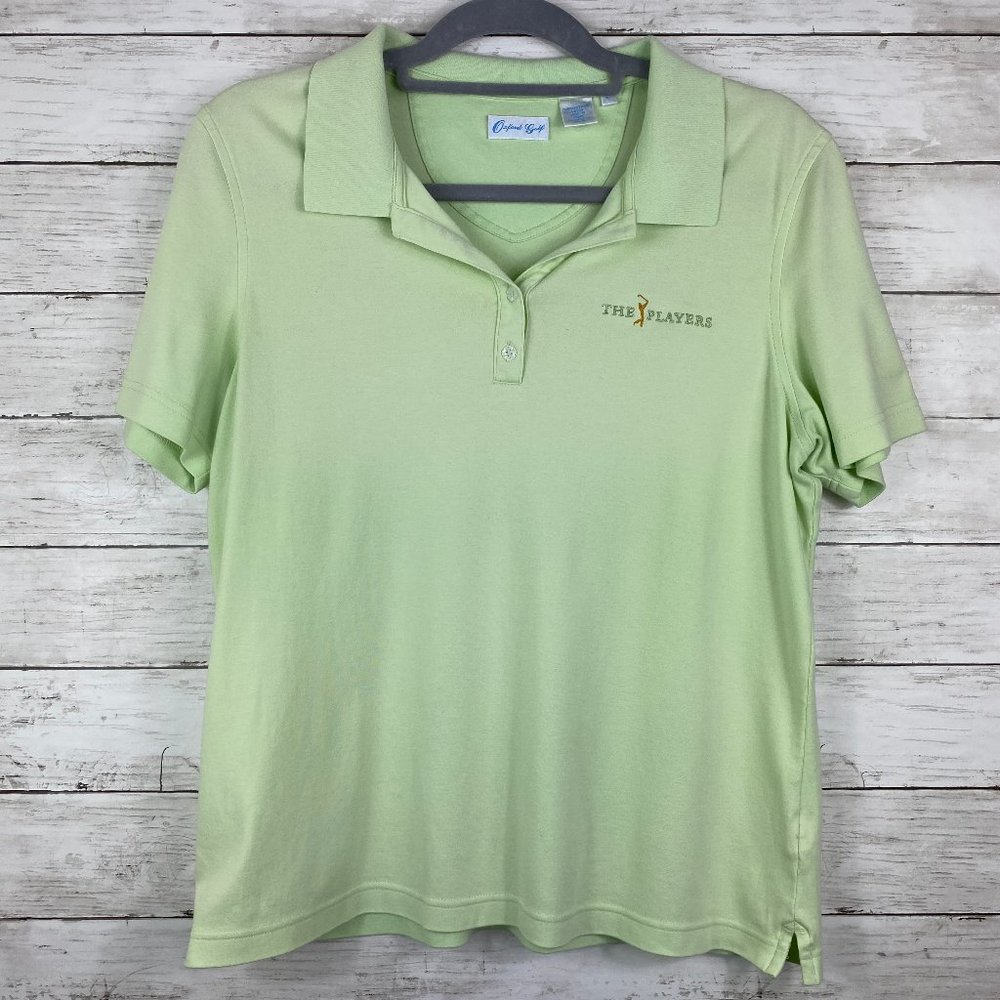 The Players Oxford Golf Shirt Polo Womens Large